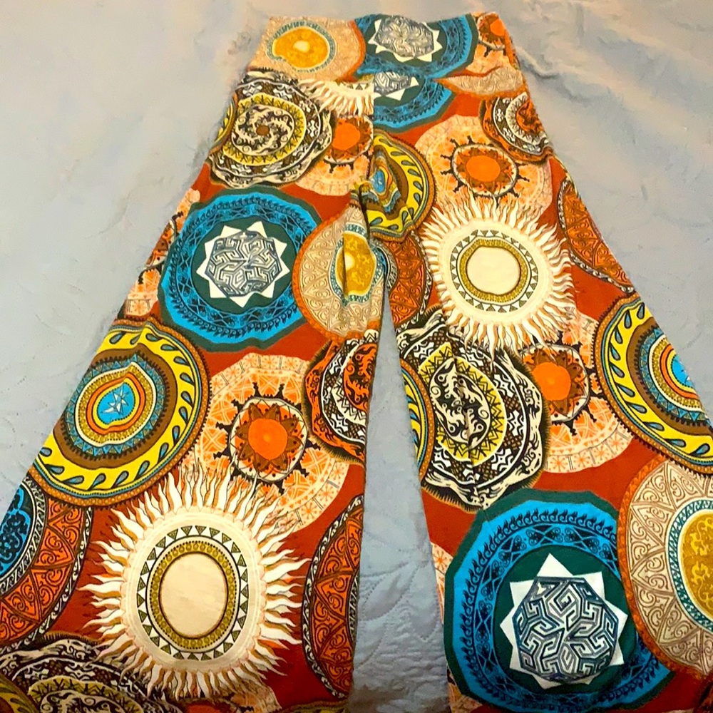 Flared spandex pants